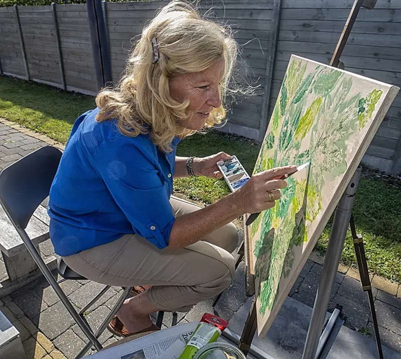 Tanja Thiel schildert volgens de principes van Vedic Art